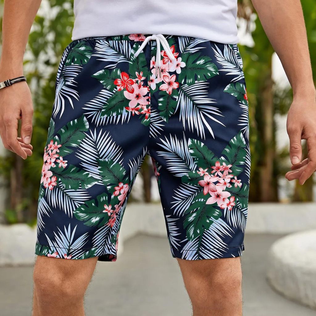 Bermuda Masculina Floral  Shorts Floral - Frete Grátis - Oley Oficial