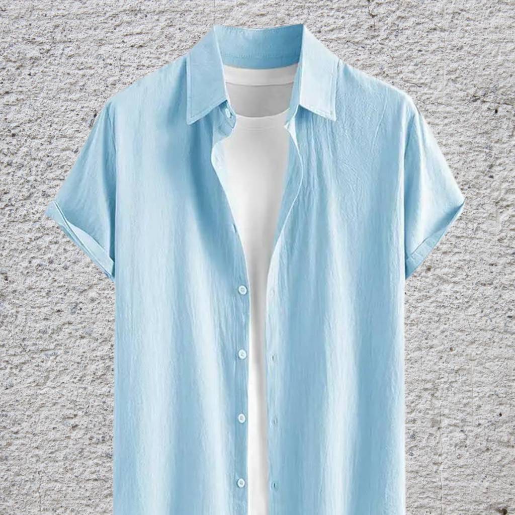 Camisa-Camisa-Masculina-Camisa-Manga-Curta-Camisa-de-Linho-Masculina-Oley-Oficial-Camisa-de-Linho-Masculina-Confort