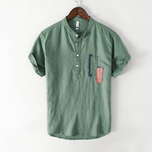Camisa-Linho-Masculina-Letter-Camiseta-Camiseta-Masculina-Camiseta-Masculina-Manga-Curt-Camiseta-Masculina-Basica