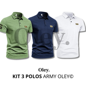 Compre 2 Leve 3: Camisa Polo Modelo Army Oley®