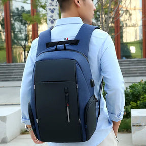 mochila escolar azul