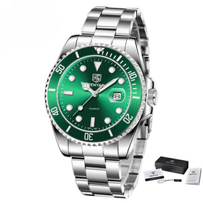 Relógio Masculino Aço Inoxidável Verde