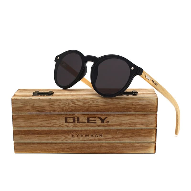 Óculos de Sol Redondo Oley Modelo Marseille Z470 - Preto - 1