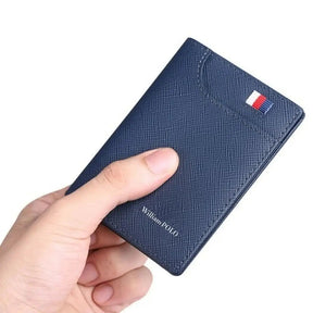 Carteira William Polo Slim Modelo Pocket Organizer - Azul Texture - 11
