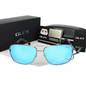Óculos de Sol Aviador Oley Modelo Solshine Azul - 2