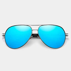 Óculos de Sol Aviador Polarizado Banned Racer Azul - Estojo Couro - 1
