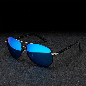 Óculos de Sol Aviador Polarizado Oley Modelo Navigator Azul - OLEY - 2