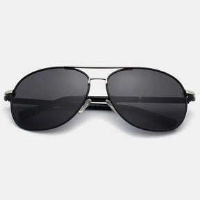 Óculos de Sol Aviador Polarizado Oley Modelo Navigator Preto - OLEY -
