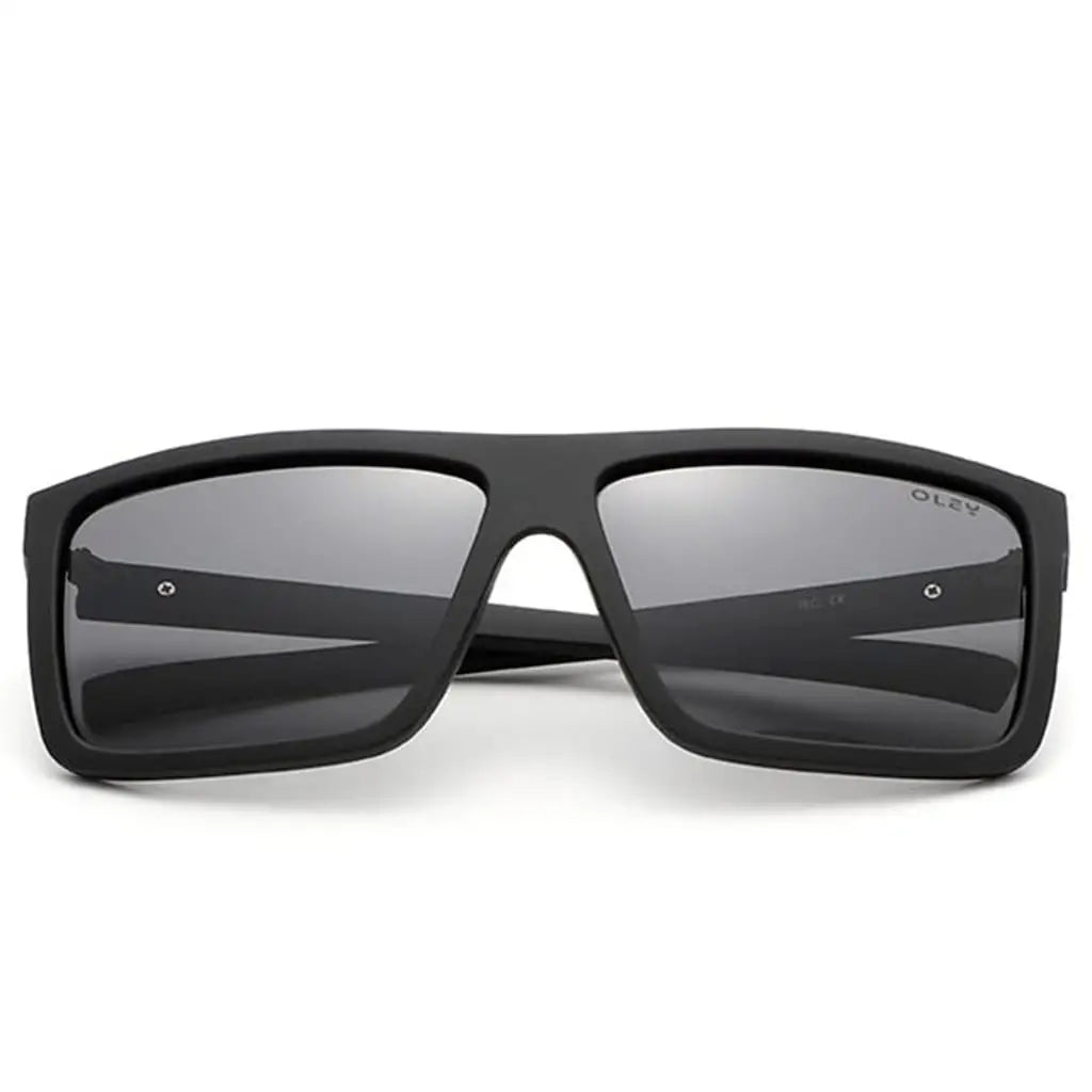 Óculos de Sol Masculino Quadrado Elegance Oley Preto Matte - com Cinza