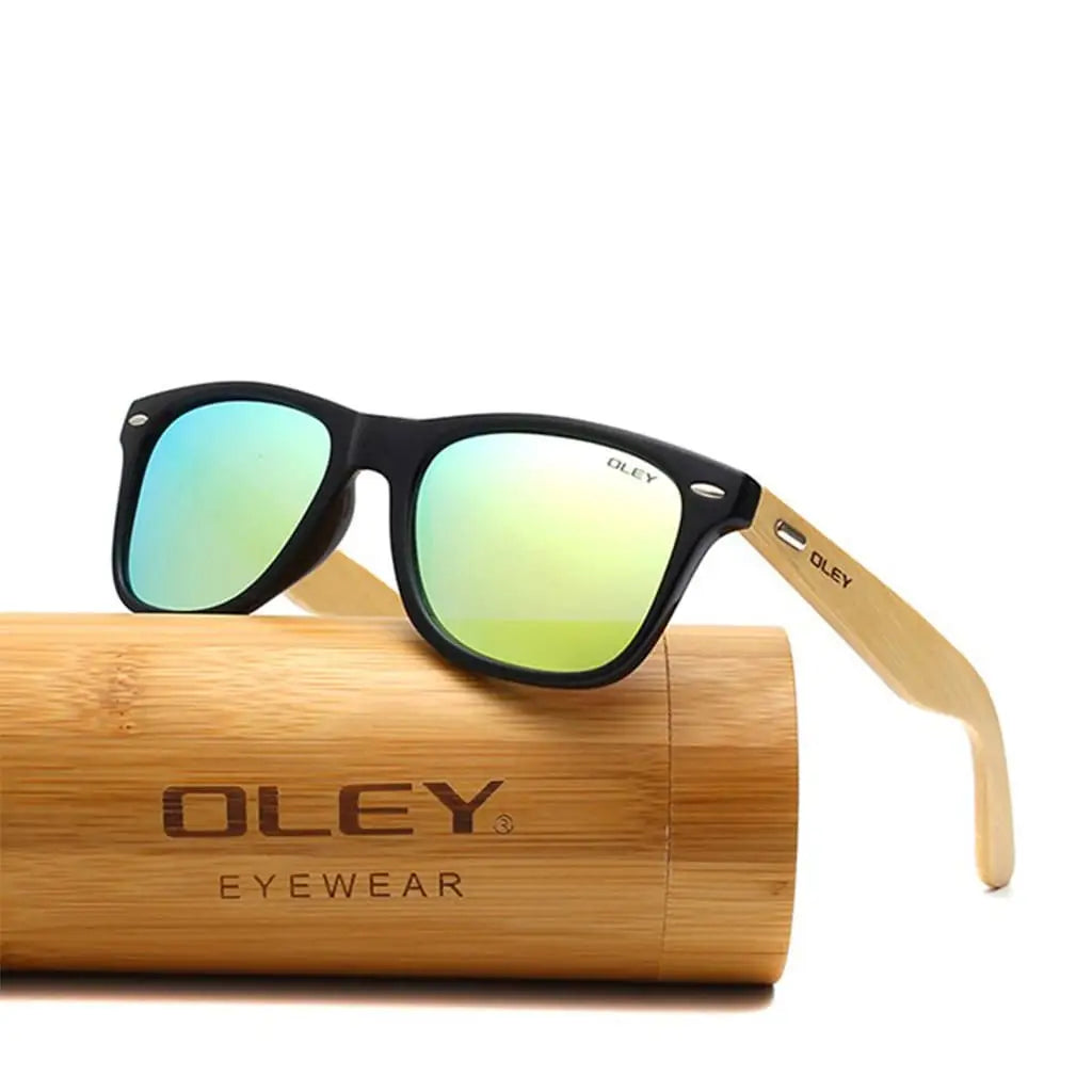 Óculos de Sol Masculino Quadrado Oley Modelo Eclipse Cores - Verde -