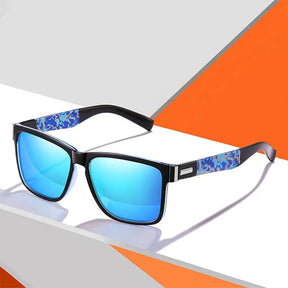 Óculos de Sol Masculino Quadrado Oley Modelo Houston 526 - Azul - 1