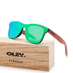 Óculos de Sol Masculino Quadrado Oley Modelo Montpellier Verde - 3