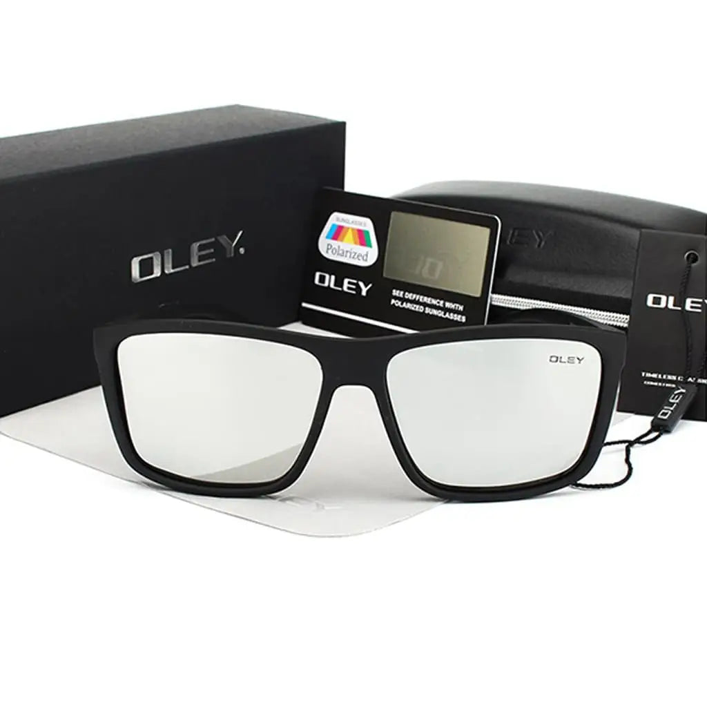 Óculos de Sol Masculino Quadrado Oley Modelo Taurus 629 - Cinza -