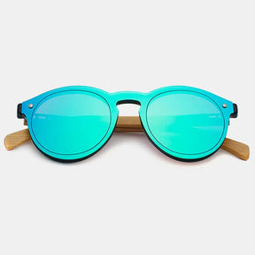 Óculos de Sol Redondo Oley Modelo Marseille Z471 - Verde/Azul - 3
