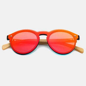 Óculos de Sol Redondo Oley Modelo Marseille Z473 - Vermelho - 3