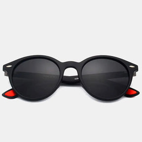 Óculos de Sol Redondo Oley Modelo Retro Preto - 2
