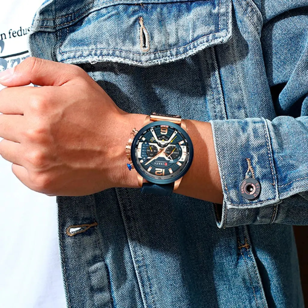 Relógio Masculino Curren Precision Azul - 2