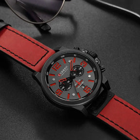 Relógio Masculino Esportivo Curren Venture Vermelho - 3