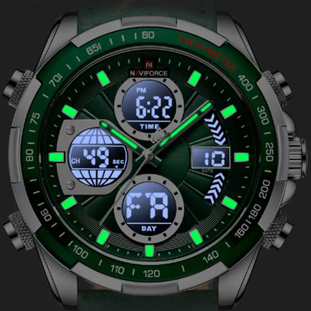 Relógio Masculino Naviforce Explorer Marrom - Pulseira de Couro - 2