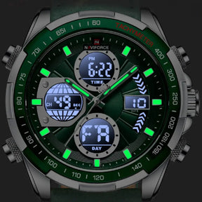 Relógio Masculino Naviforce Explorer Verde - Pulseira de Couro - 7