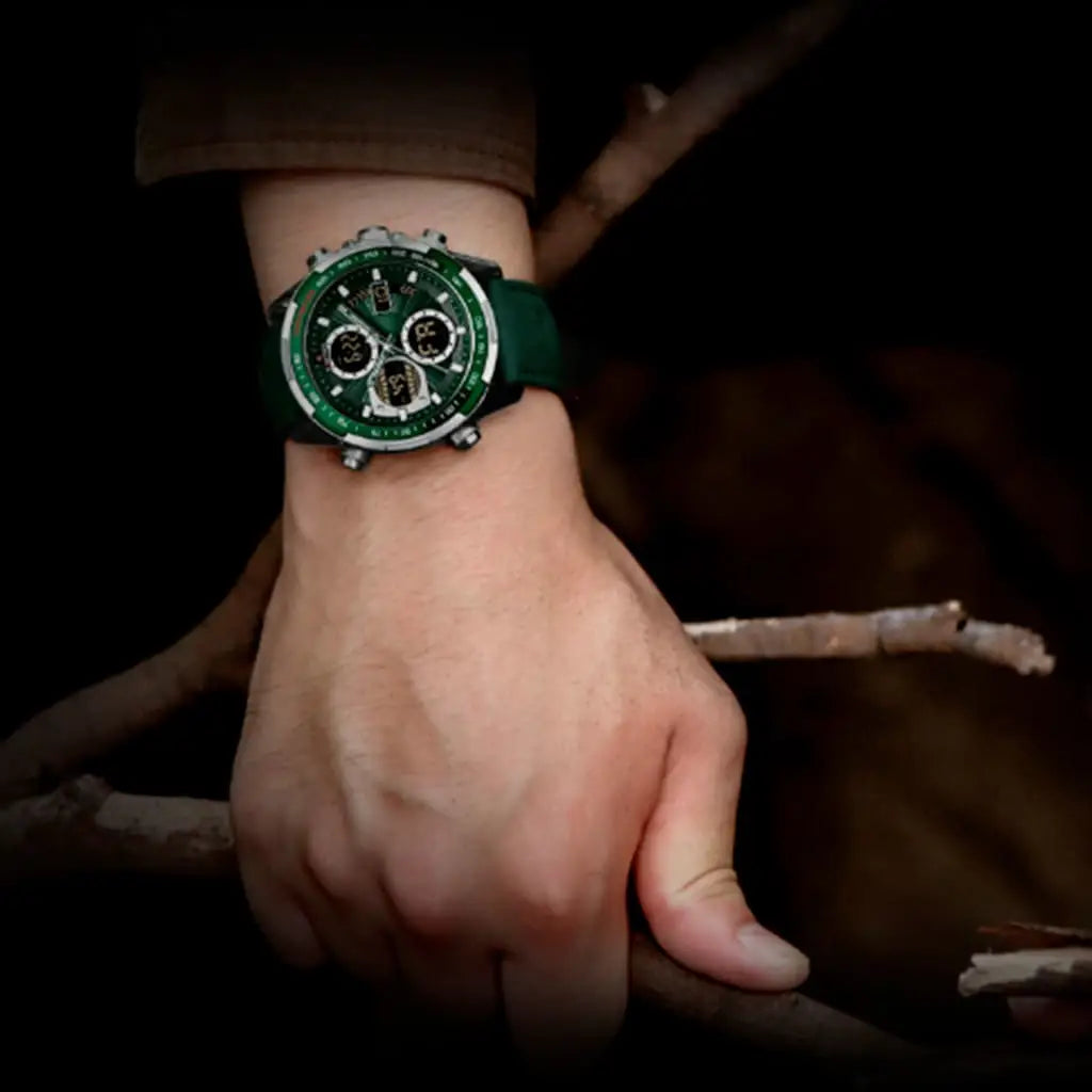 Relógio Masculino Naviforce Explorer Verde - Pulseira de Couro - 3