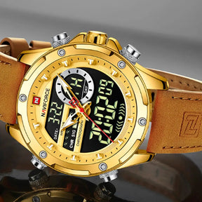 Relógio Masculino Naviforce Modelo 9208 - Dourado - 3