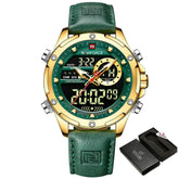 Relógio Masculino Naviforce Modelo 9208 - Verde com Dourado - 7