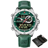 Relógio Masculino Naviforce Modelo 9208 - Verde com Prata - 7